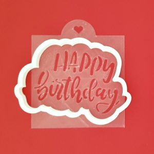 کاتر و استنسیل هپی برتدی کد 524